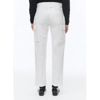 Fursac - Pantalon Cargo Multipoches En Coton - Blanc
