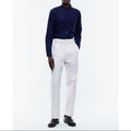 Fursac - Pantalón Chino En Sarga De Algodón - Blanco