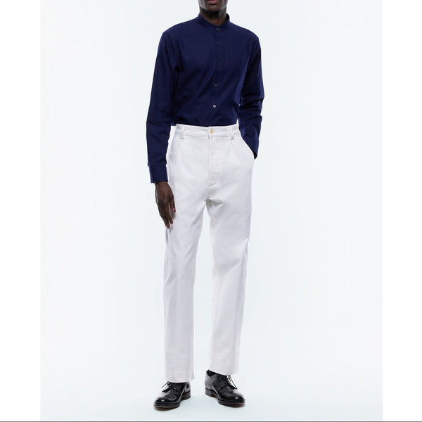 Fursac - Pantalón Chino En Sarga De Algodón - Blanco