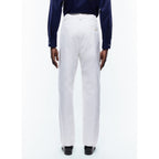 Fursac - Pantalón Chino En Sarga De Algodón - Blanco