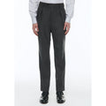Fursac - Pantalon Droit En Flanelle De Laine - Gris