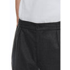 Fursac - Pantalon Élastiqué En Flanelle De Laine - Acier - Homme
