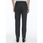 Fursac - Pantalon Élastiqué En Flanelle De Laine - Acier - Homme