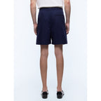 Fursac - Elasticated Cotton Shorts - Navy Blue