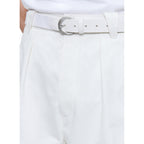 Fursac - Pantalon En Gabardine Unie - Blanc