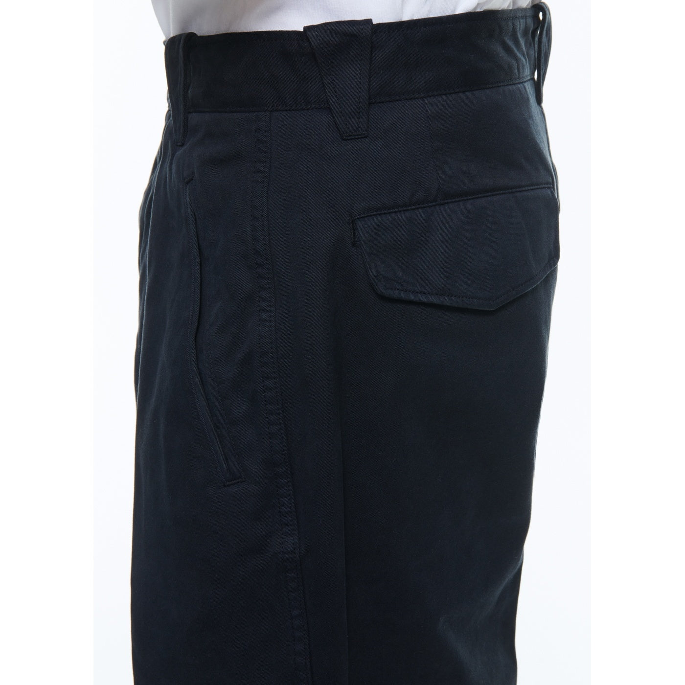 Fursac - Pantalon En Gabardine Unie - Marine