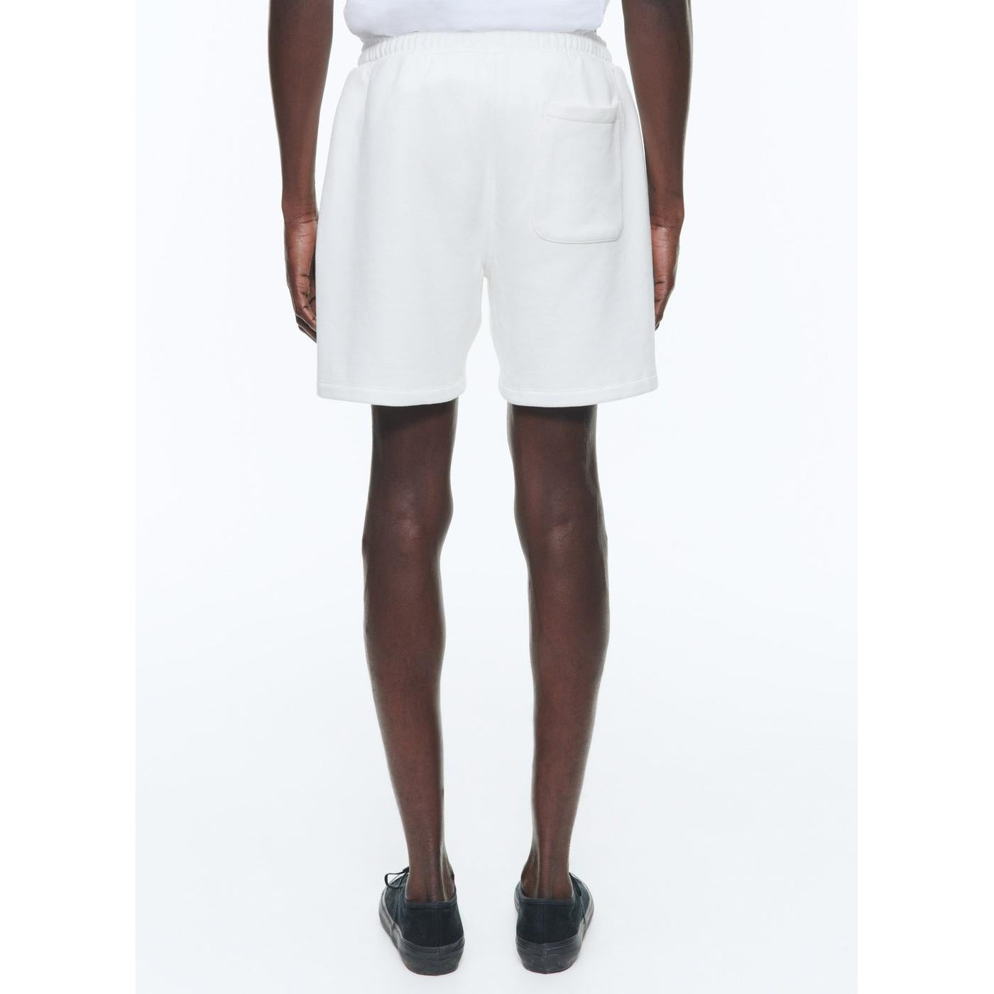 Shorts de punto de algodón - Blanco
