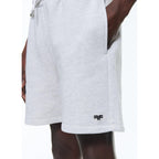 Shorts de punto de algodón - Gris