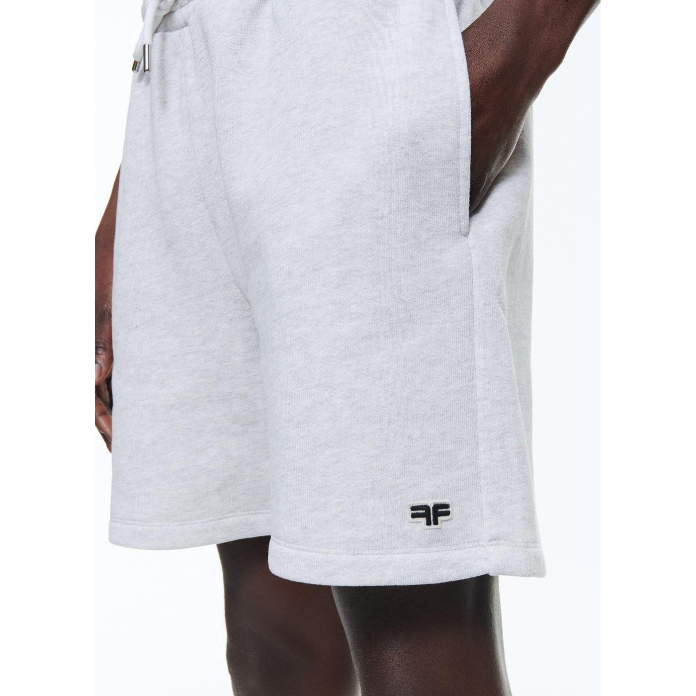 Shorts de punto de algodón - Gris