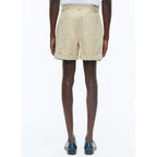 Fursac - Cotton Canvas Bermuda Shorts - Beige