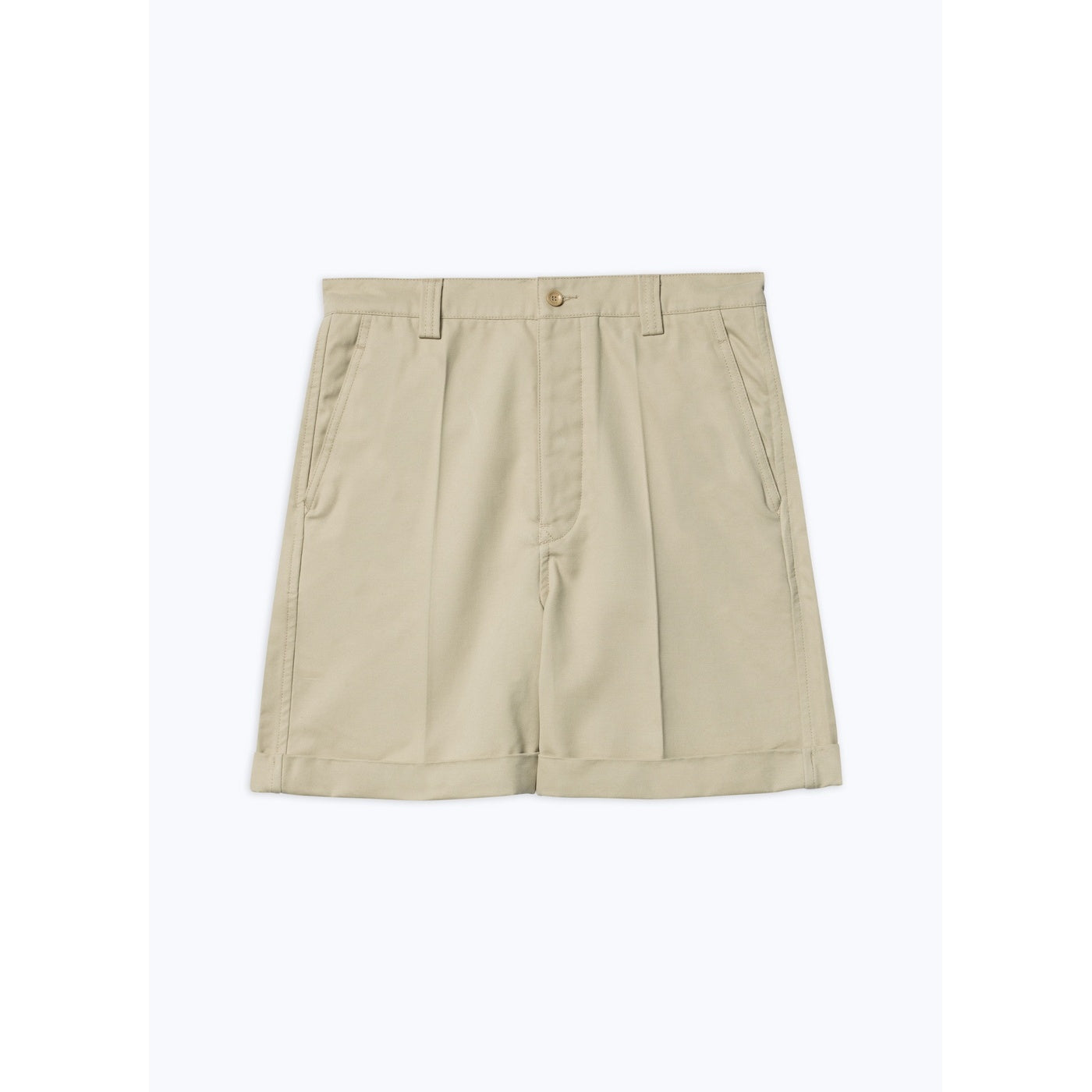 Fursac - Cotton Canvas Bermuda Shorts - Beige