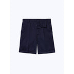 Fursac - Bermuda En Toile De Coton - Bleu Marine