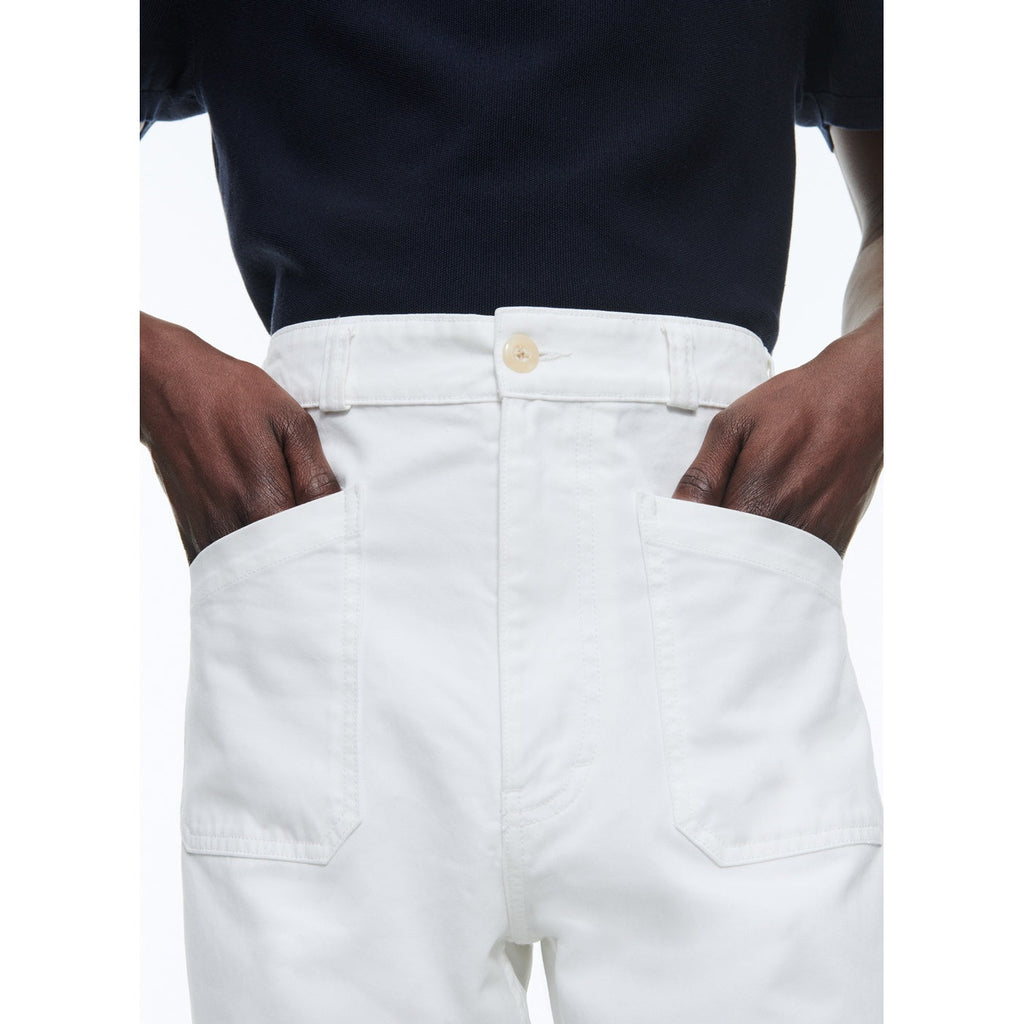 Fursac - Pantalon Poches Plaquées - Blanc