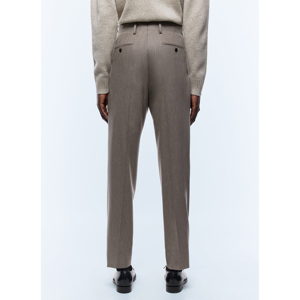 Rechte Pantalon Van Gecertificeerde Wol - Bruin