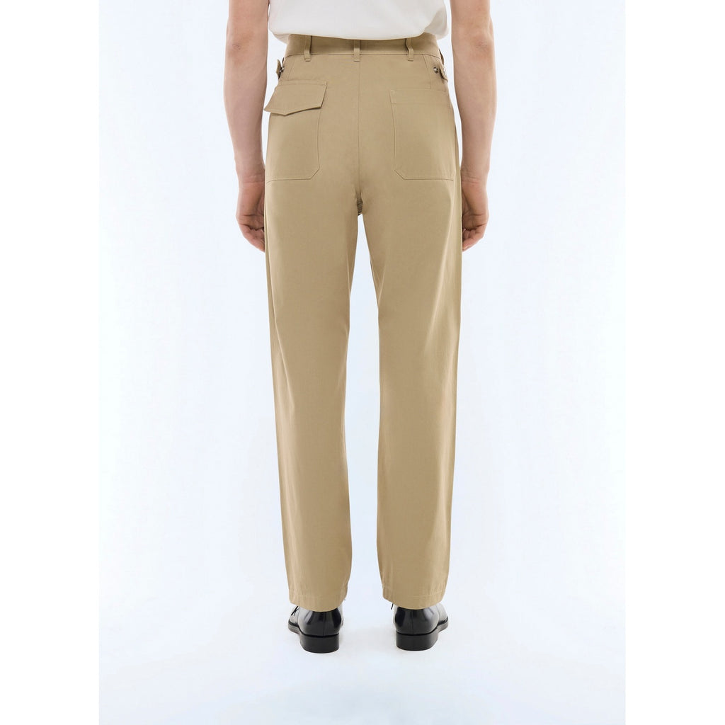 Pantalon Cargo En Serge De Coton - Beige