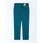 Chino Ajusté En Toile De Coton - Bleu De Prusse