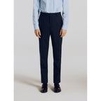 Fursac - Crease Resistant Canvas Suit Trousers - Navy