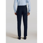 Fursac - Crease Resistant Canvas Suit Trousers - Navy