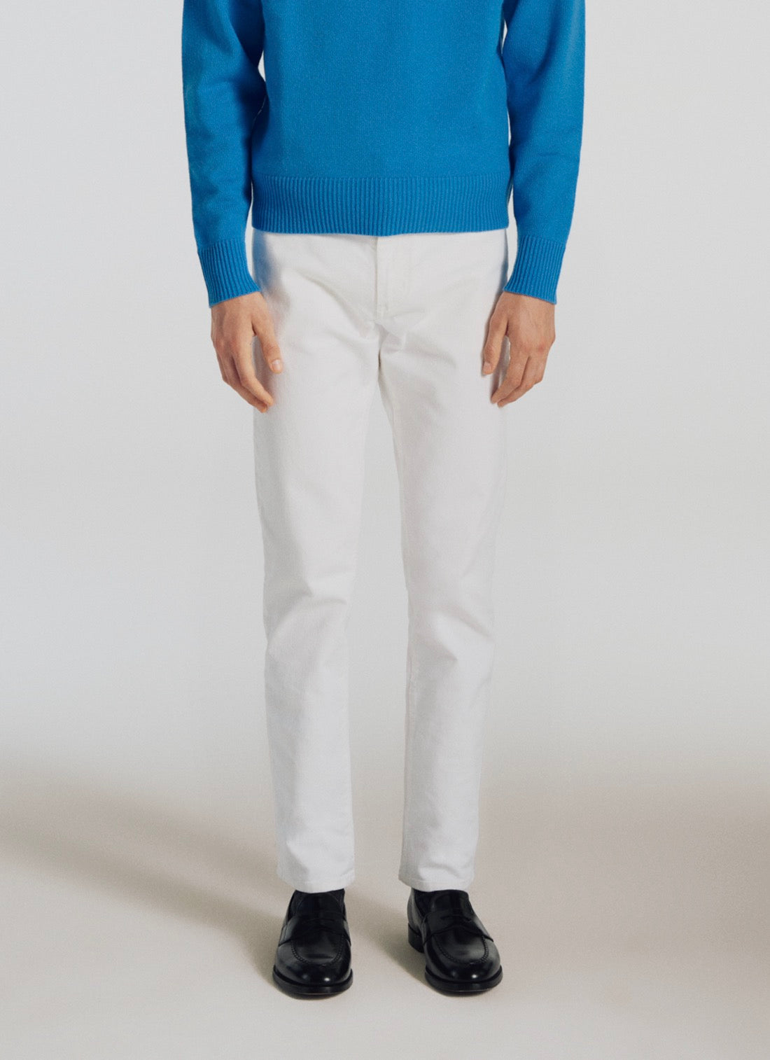 Fursac - Jean En Denim De Coton - Blanc - Homme