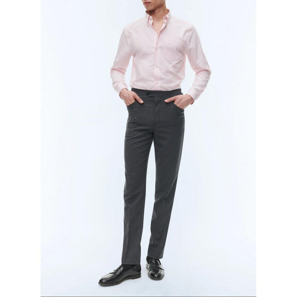 Fursac - Grey Trousers in Fresco Wool Fabric - Grey
