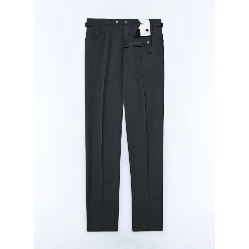 Pantalón Gris De Lona De Lana Fresco - Gris