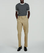 Fursac - Wide Cotton Gabardine Chino Pants - Beige