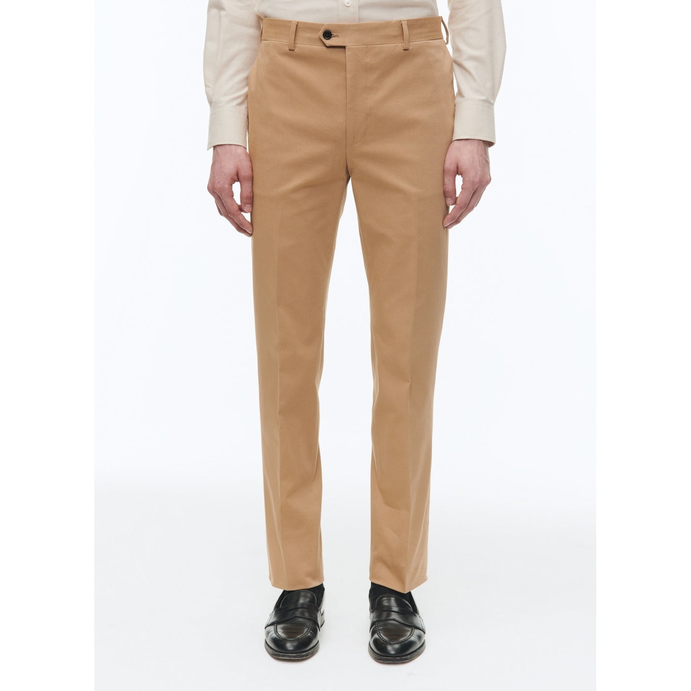 Cotton Canvas Trousers - Beige