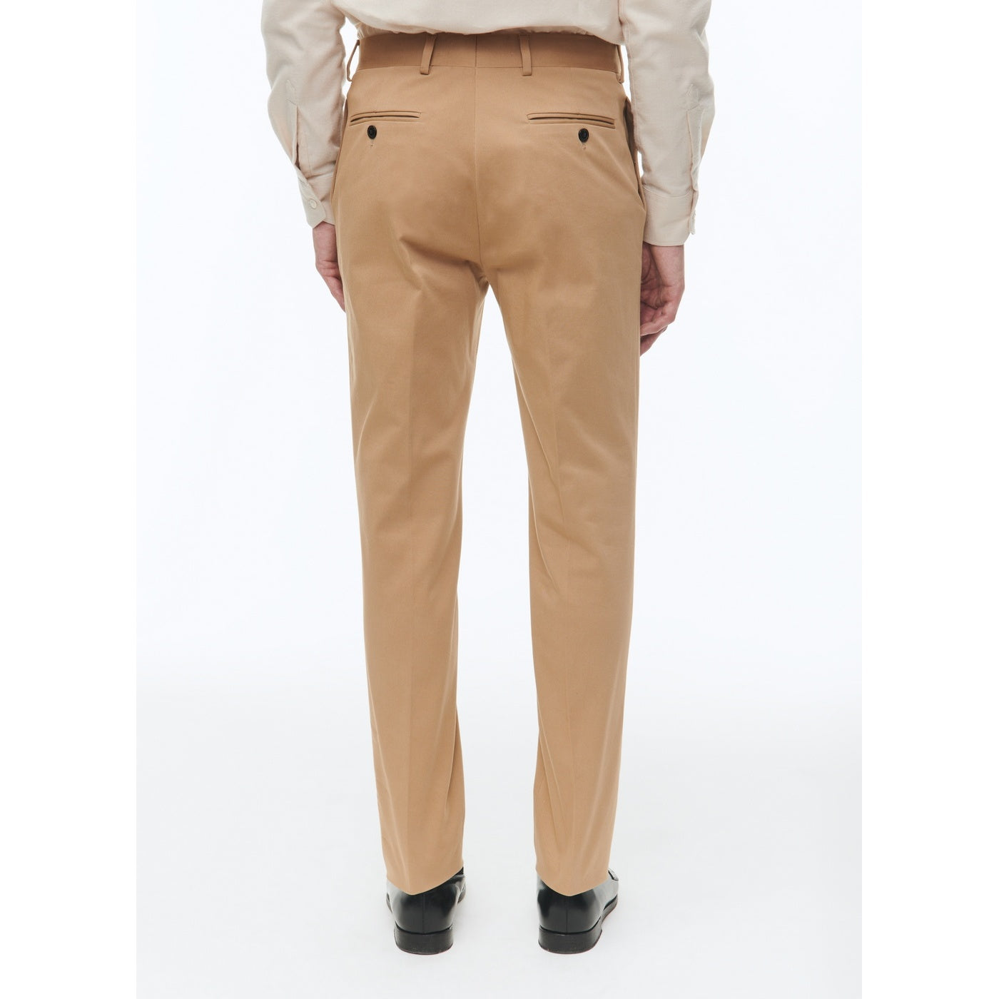 Cotton Canvas Trousers - Beige