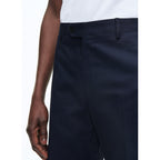 Pantalón chino de gabardina de algodón azul marino - Azul marino