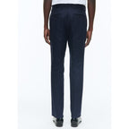 Pantalón chino de gabardina de algodón azul marino - Azul marino