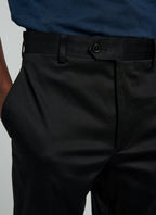 Fursac - Pantalon Chino En Gabardine De Coton - Marine - Homme