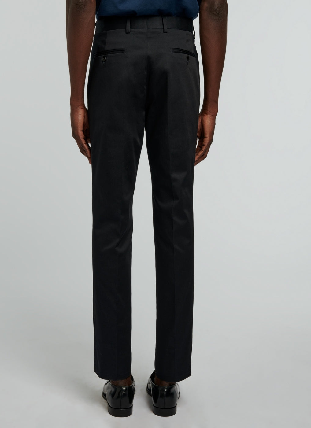 Fursac - Pantalon Chino En Gabardine De Coton - Marine - Homme