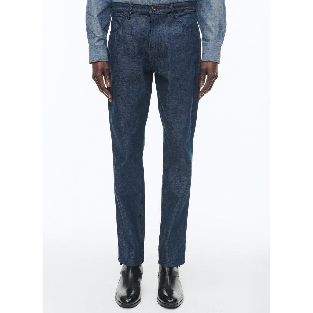Fursac - Pantalon 5 Poches En Coton Biologique - Bleu Denim