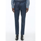 Fursac - Pantalon 5 Poches En Coton Biologique - Bleu Denim