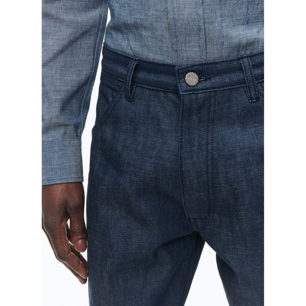 Fursac - Pantalon 5 Poches En Coton Biologique - Bleu Denim
