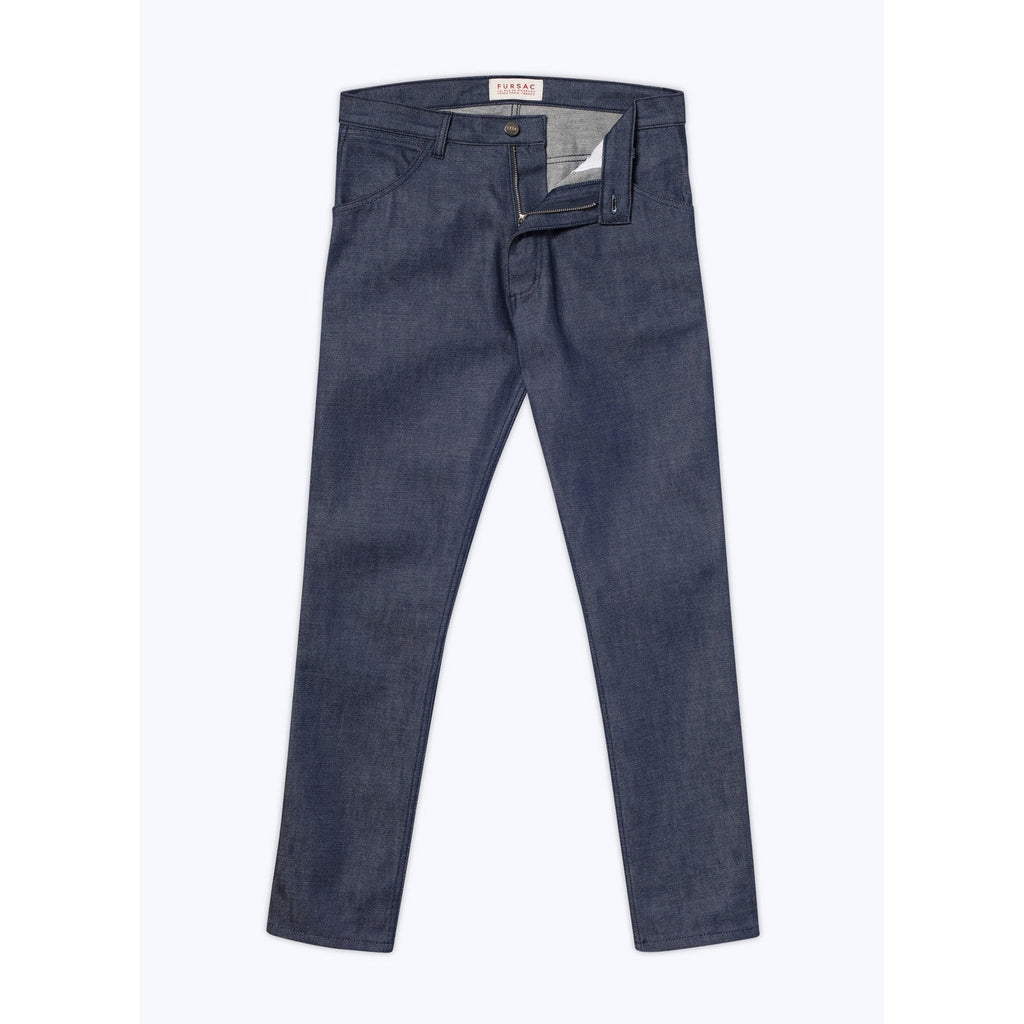 Fursac - Pantalon 5 Poches En Coton Biologique - Bleu Denim