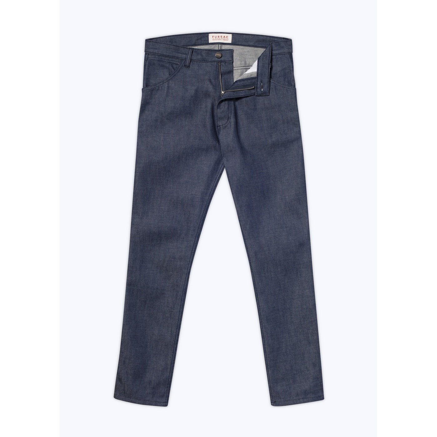 Fursac - Pantalon 5 Poches En Coton Biologique - Bleu Denim