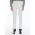 Fursac - Pantalon En Velours Côtelé - Blanc