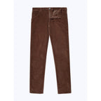Pantalon En Velours Côtelé Marron - Brun