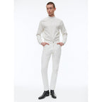 Fursac - Pantalon 5 Poches En Serge De Coton - Blanc