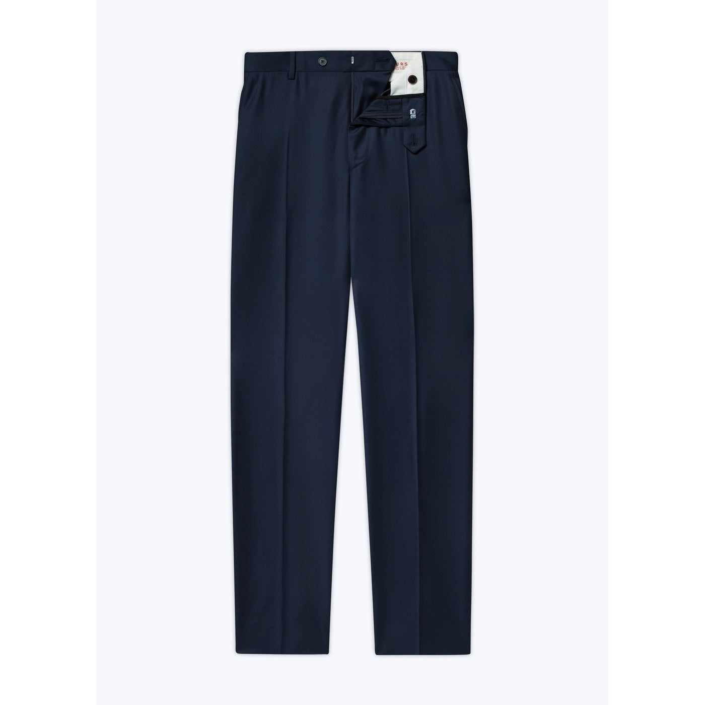 Navy Plain Serge Suit Pants - Carbon