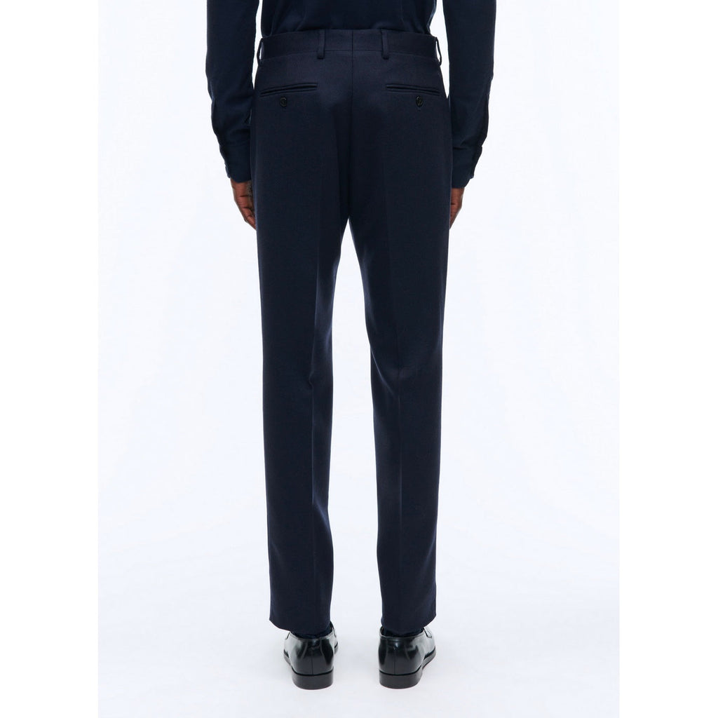 Fursac - Pantalon En Flanelle De Laine Armurée - Marine