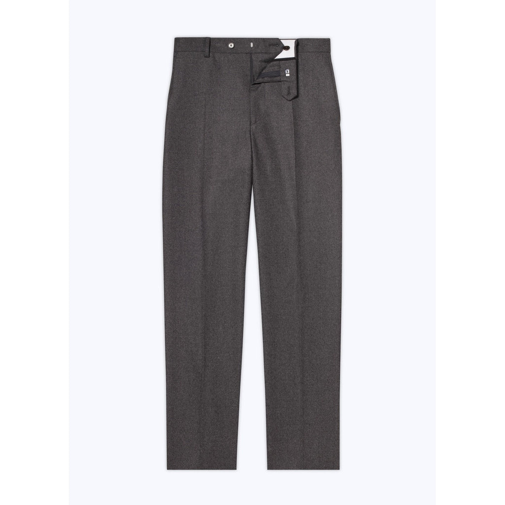 Fursac - Pantalon Costume Flanelle Stretch Unie Gris Foncé - Acier