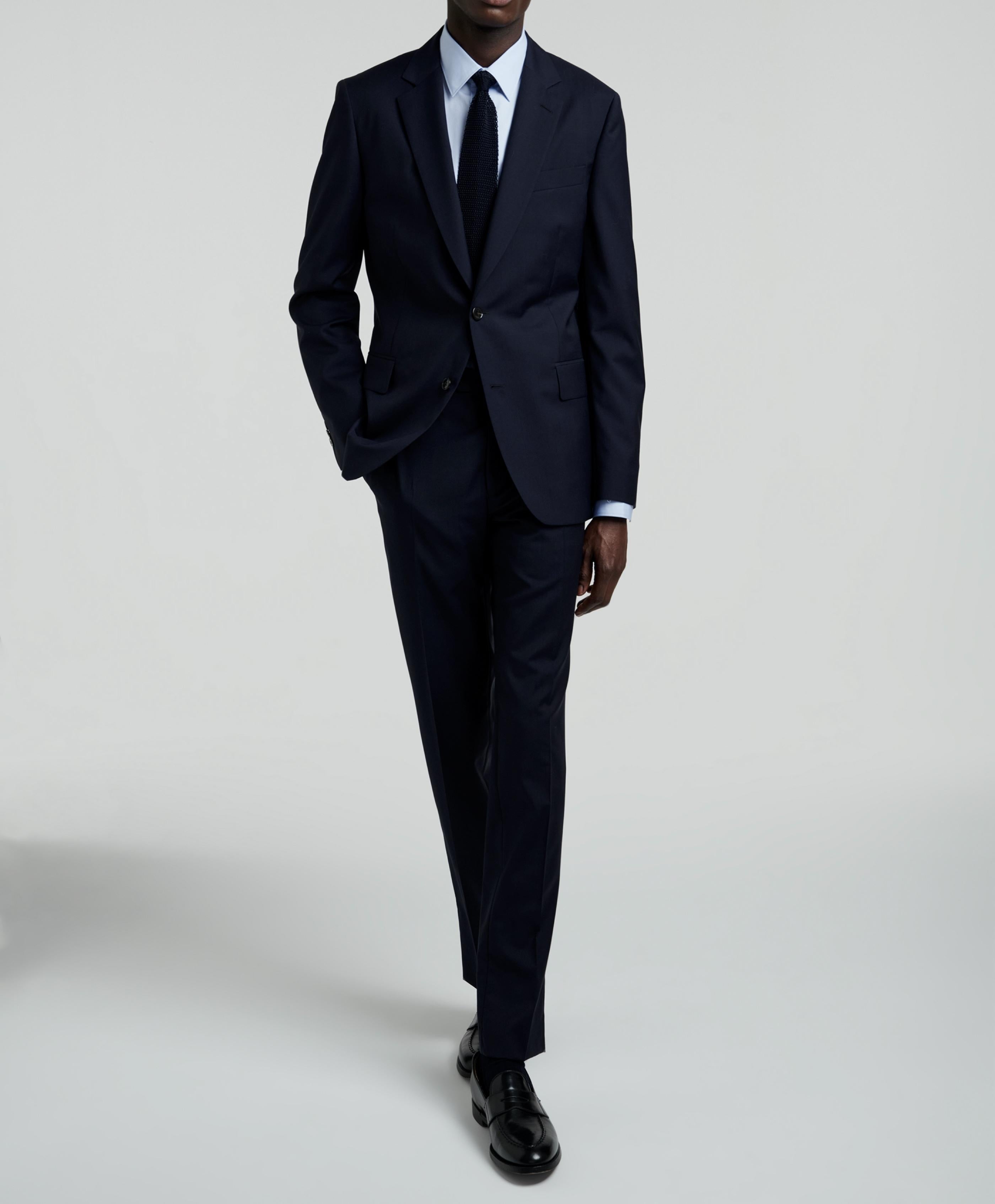 Fursac - Pantalon Costume Toile Unie - Marine - Homme