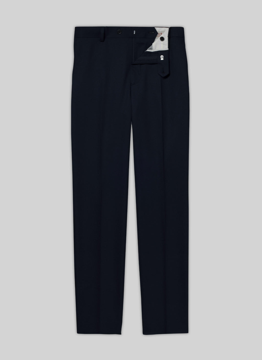 Fursac - Pantalon Costume Toile Unie - Marine - Homme