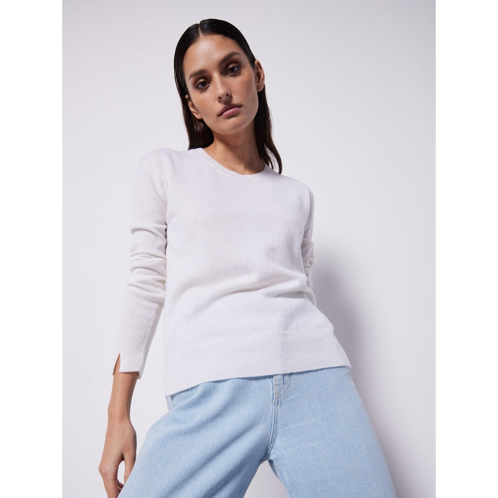 Pull Cachemire Col Rond Marcia - Lys