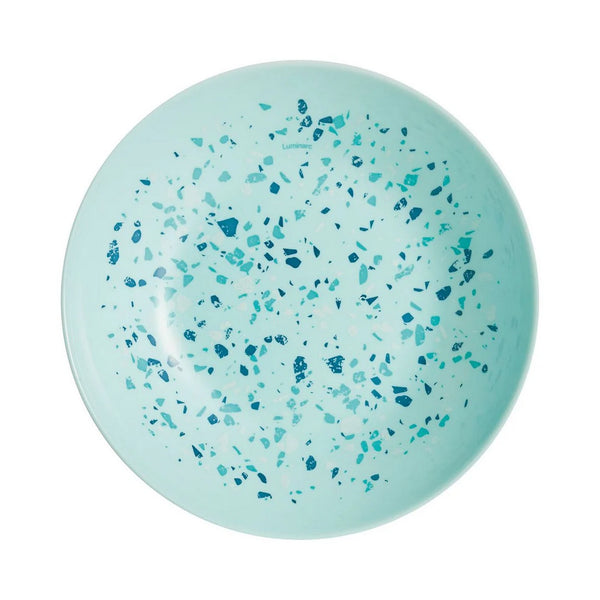 Venezia - 6 Platos Hondos Venizia - Vidrio Opalino Extrarresistente - Azul - 20 cm - Luminarc