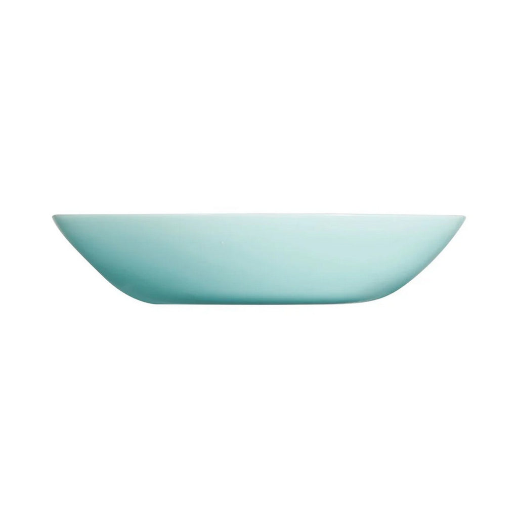Venezia - 6 Assiettes Creuses Venizia - Verre Opale Extra Résistant - Bleu - 20Cm - Luminarc