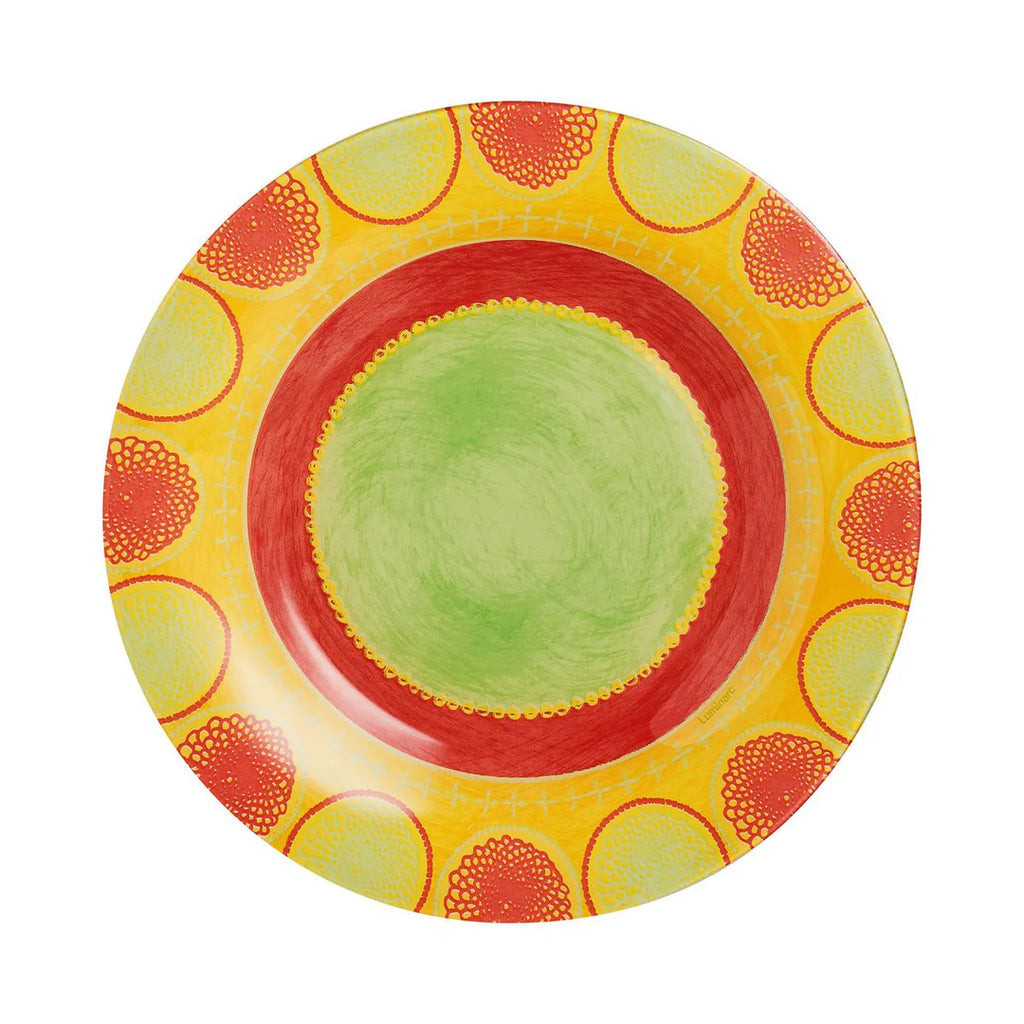 Propriano - 6 Dessert Plates - Extra-Resistant Opal Glass - Orange - 19cm - Luminarc