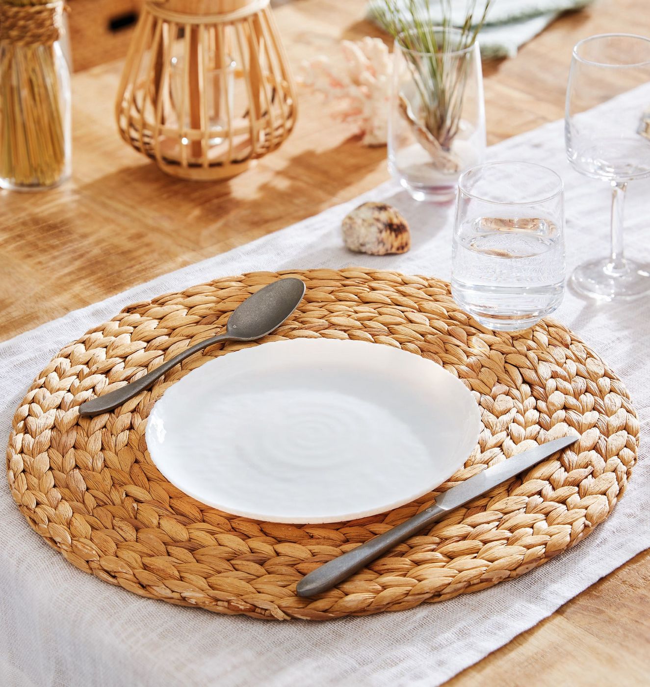 Ammonite - 6 Dessert Plates - Extra-Resistant Opal Glass - White - 19cm - Luminarc